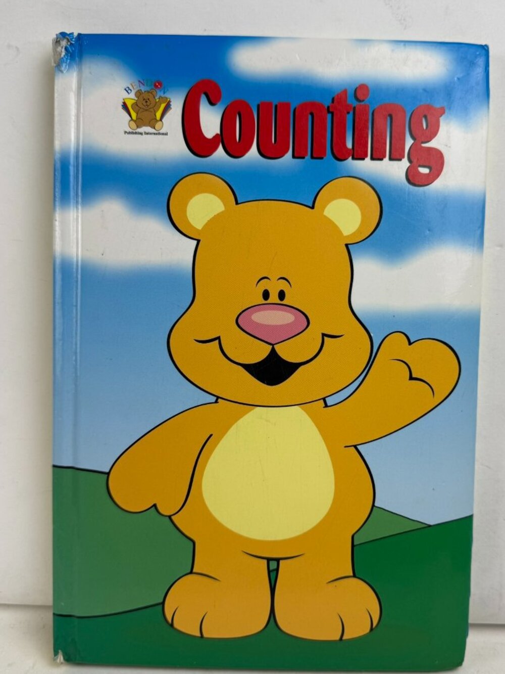 Vintage Bendon Counting Board Book 2002 Yellow Bear Educational Read Flaws AS IS